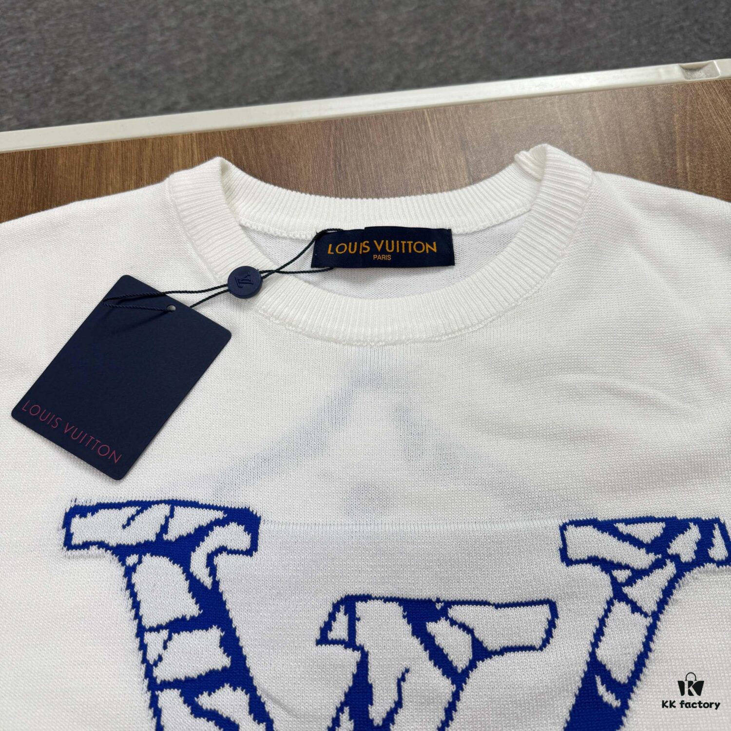 6930f7386e68136f4d9b41b8 New LV Louis Vuitton 2023FW Ski Collection Jacquard Round-Neck Short-Sleeve T-Shirt