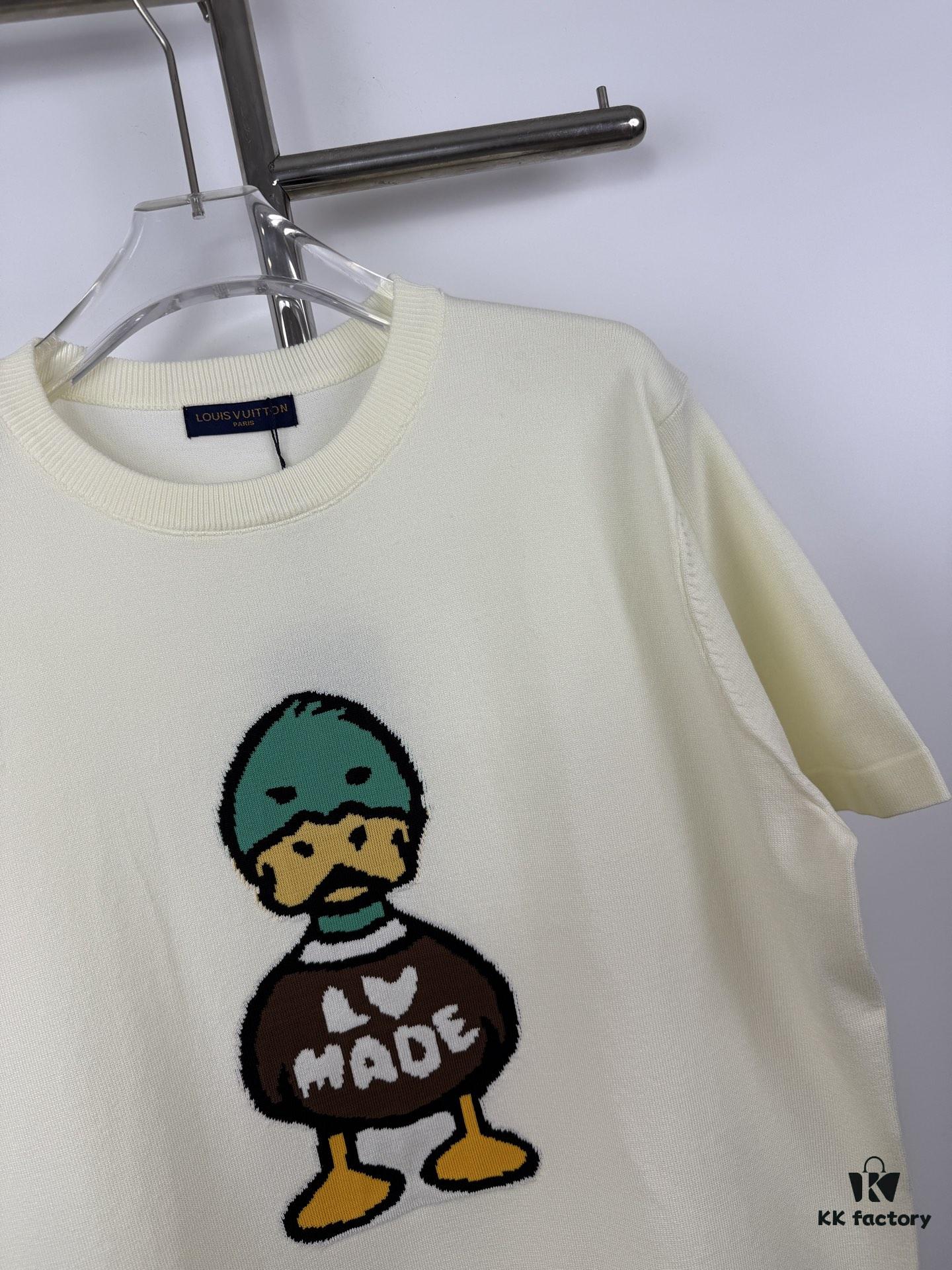 6930f73d6e68136f4d9b41c0 New LV Collaboration Duck Jacquard Knit Short-Sleeve Unisex Top