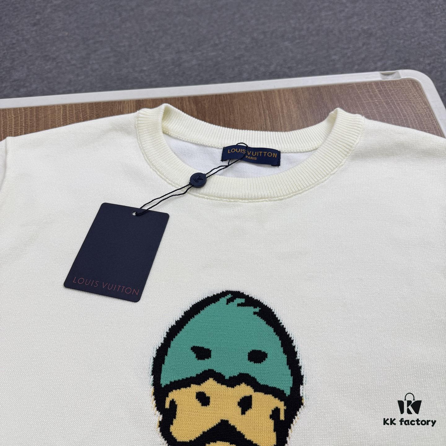 6930f73f6e68136f4d9b41c2 New LV Collaboration Duck Jacquard Knit Short-Sleeve Unisex Top