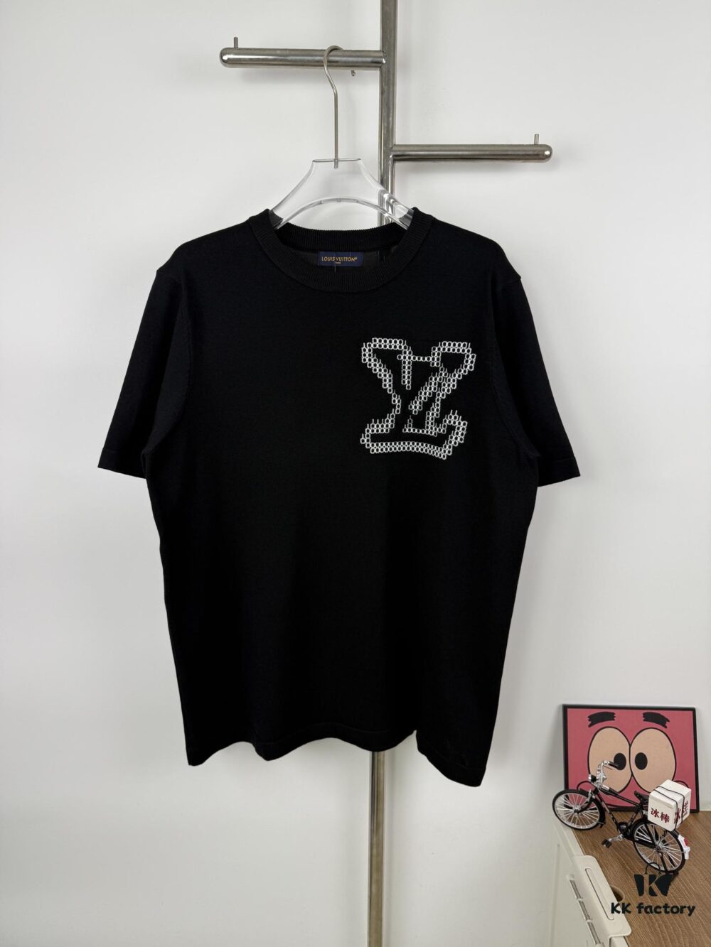 6930f7426e68136f4d9b41c7 New Louis Vuitton 25SS Limited Edition Brick Print Knit Crew Neck Short Sleeve T-Shirt
