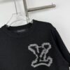 6930f7456e68136f4d9b41ca New Louis Vuitton 25SS Limited Edition Brick Print Knit Crew Neck Short Sleeve T-Shirt