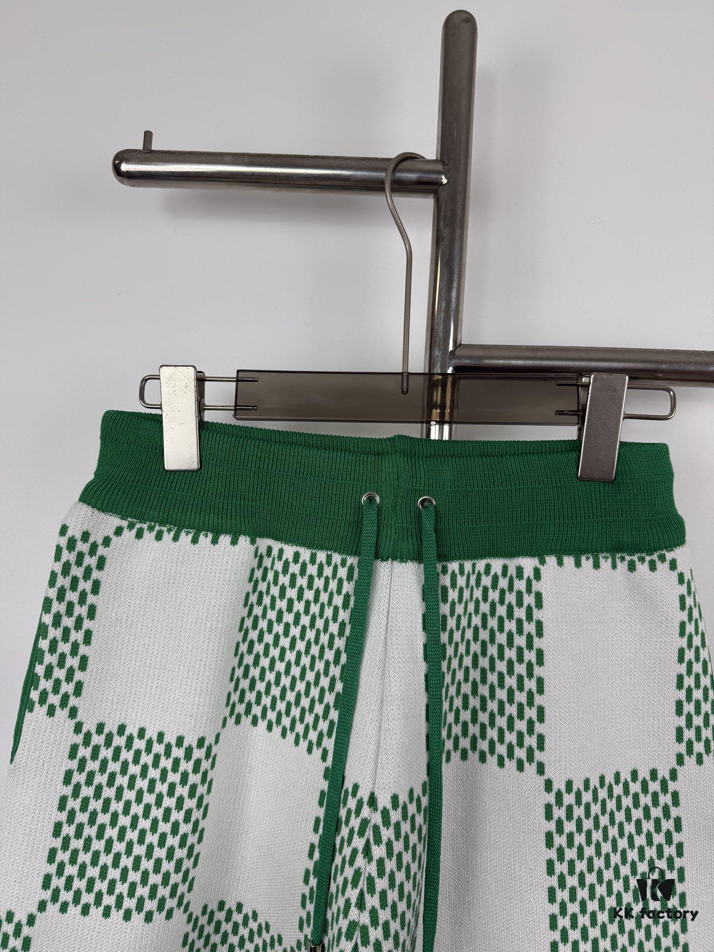 6930f7506e68136f4d9b41d7 New Arrival Louis Vuitton 1V 25SS Large Checkerboard Jacquard Knit Shorts
