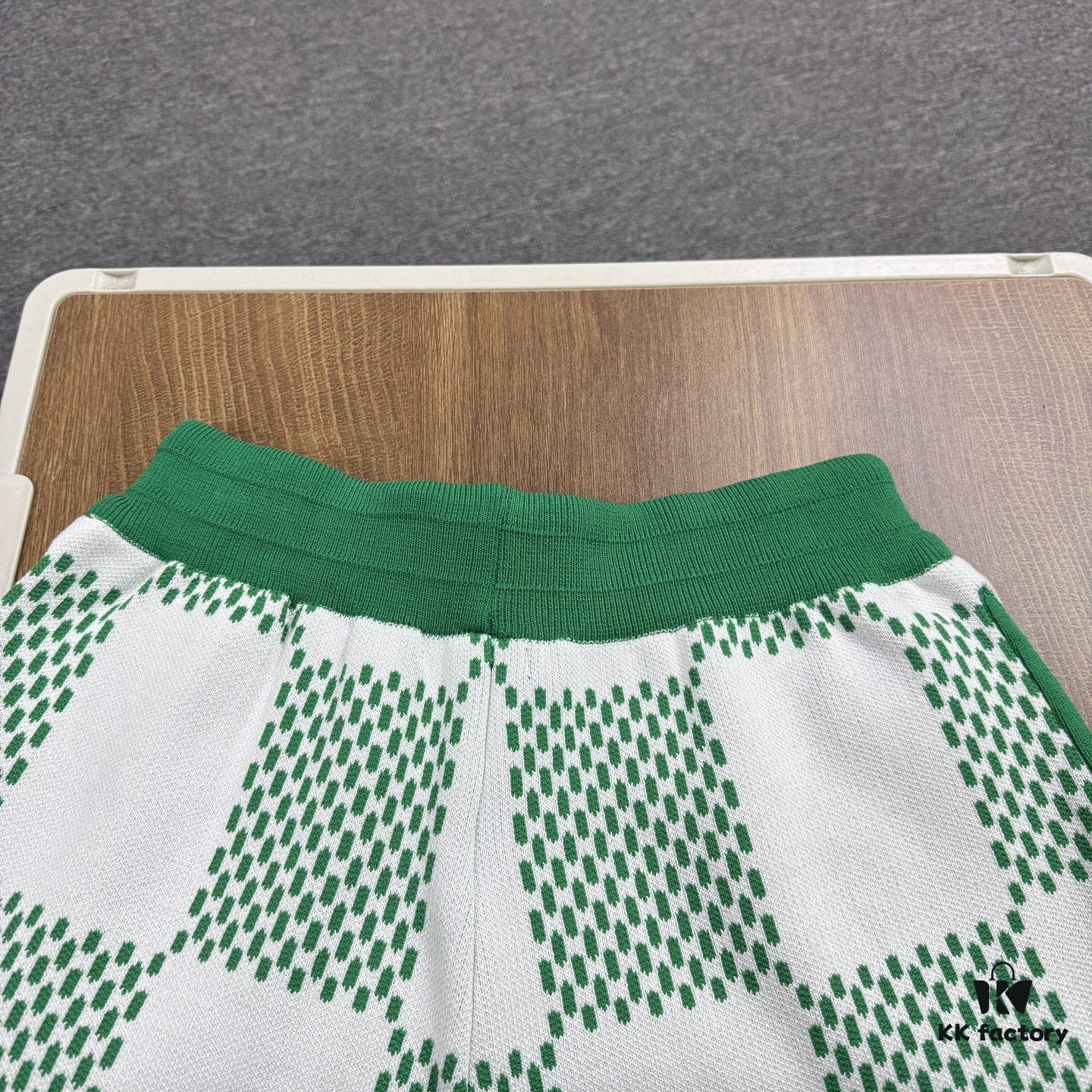 6930f7546e68136f4d9b41da New Arrival Louis Vuitton 1V 25SS Large Checkerboard Jacquard Knit Shorts