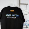 6930f7796e68136f4d9b4201 LOUIS VUITTON Graffiti Print Logo Round Neck Short Sleeve T-Shirt Unisex Casual Loose Fit