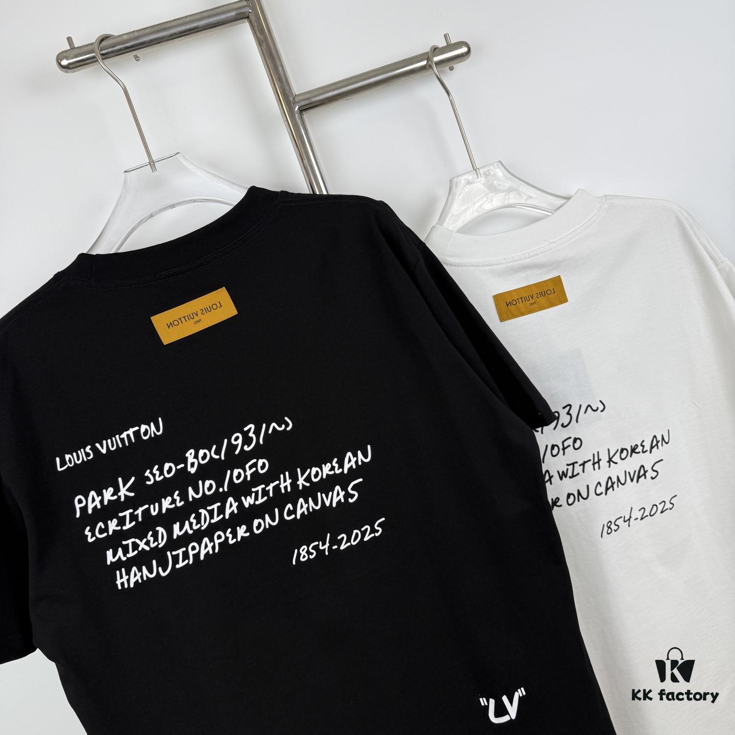 6930f7866e68136f4d9b420b LOUISVUITTON Graffiti Print Logo Round-Neck Short-Sleeve T-Shirt Unisex Casual Loose Fit