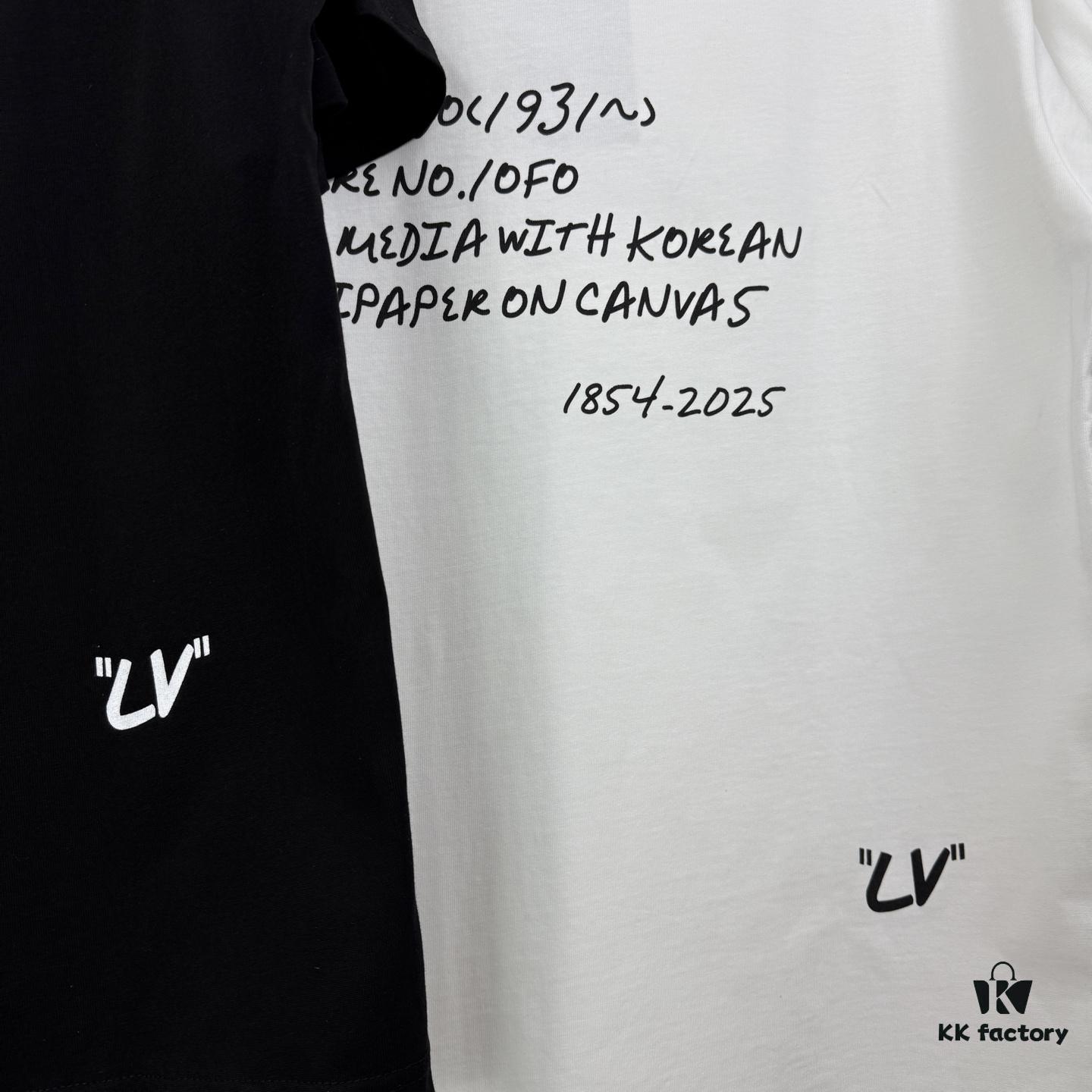 6930f7876e68136f4d9b420c LOUISVUITTON Graffiti Print Logo Round-Neck Short-Sleeve T-Shirt Unisex Casual Loose Fit