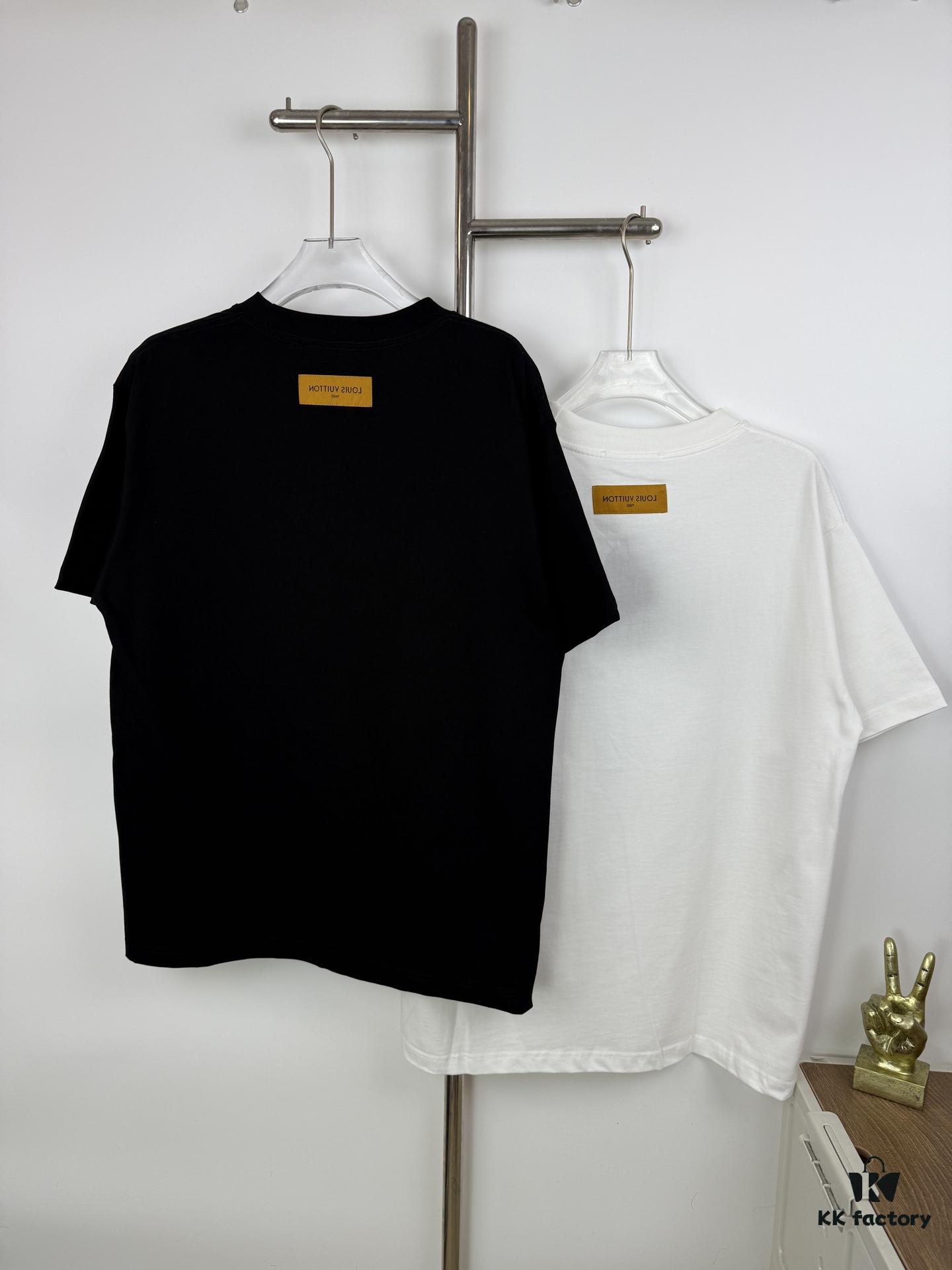 6930f7946e68136f4d9b4215 LOUISVUITTON Classic Parody Graffiti Print Logo Round Neck Short Sleeve T-Shirt Unisex Casual Loose Fit