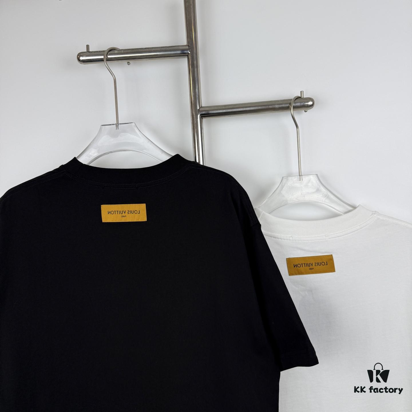 6930f7946e68136f4d9b4216 LOUISVUITTON Classic Parody Graffiti Print Logo Round Neck Short Sleeve T-Shirt Unisex Casual Loose Fit