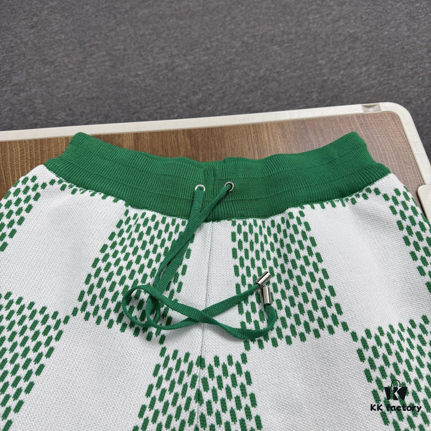 6930f7a86e68136f4d9b4224 New Arrival Louis Vuitton 1V 25SS Large Checkerboard Jacquard Knit Shorts