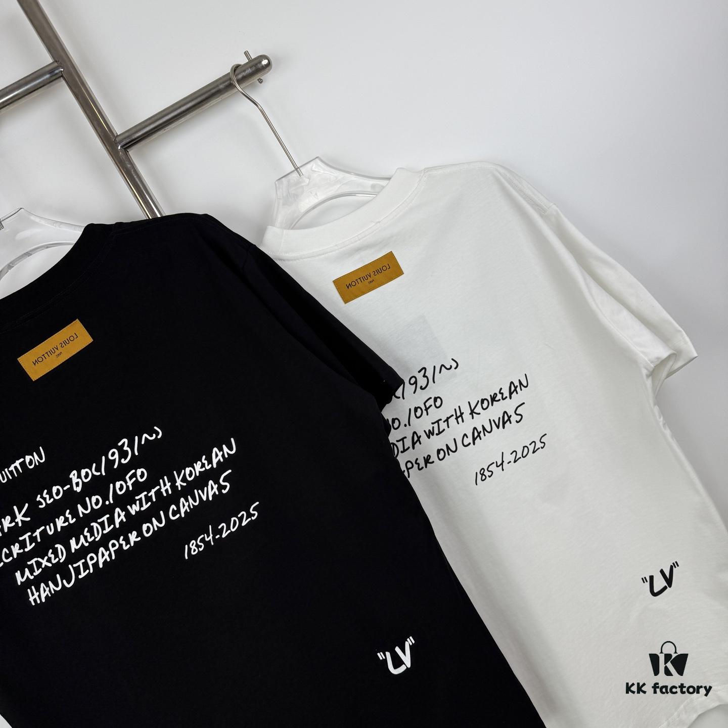 6930f7b56e68136f4d9b4230 LOUISVUITTON Graffiti Print Logo Round-Neck Short-Sleeve T-Shirt Unisex Casual Loose Fit