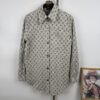 6930f7c56e68136f4d9b4242 New Louis Vuitton Monogram Jacquard Denim Shirt Unisex Oversized Long Sleeve Jacket