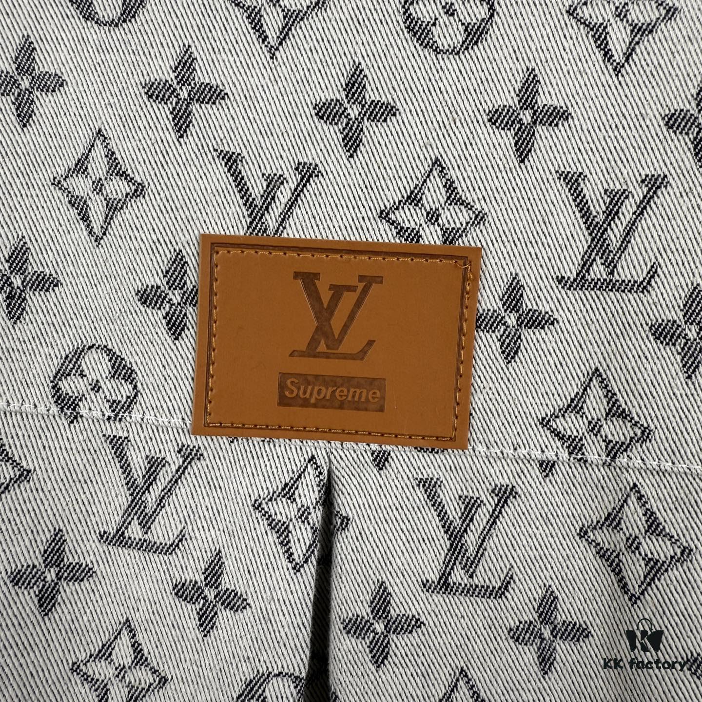 6930f7cd6e68136f4d9b424b New Louis Vuitton Monogram Jacquard Denim Shirt Unisex Oversized Long Sleeve Jacket