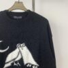 6930f7eb6e68136f4d9b4269 New Louis Vuitton Limited Edition Owl Jacquard Crew Neck Casual Sweater