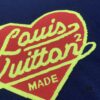 6930f8016e68136f4d9b427c New LV Navy Blue Heart Sweater with 15% Wool, Soft and Comfortable for Direct Wear, High-Quality Version, Warm and Premium Texture
