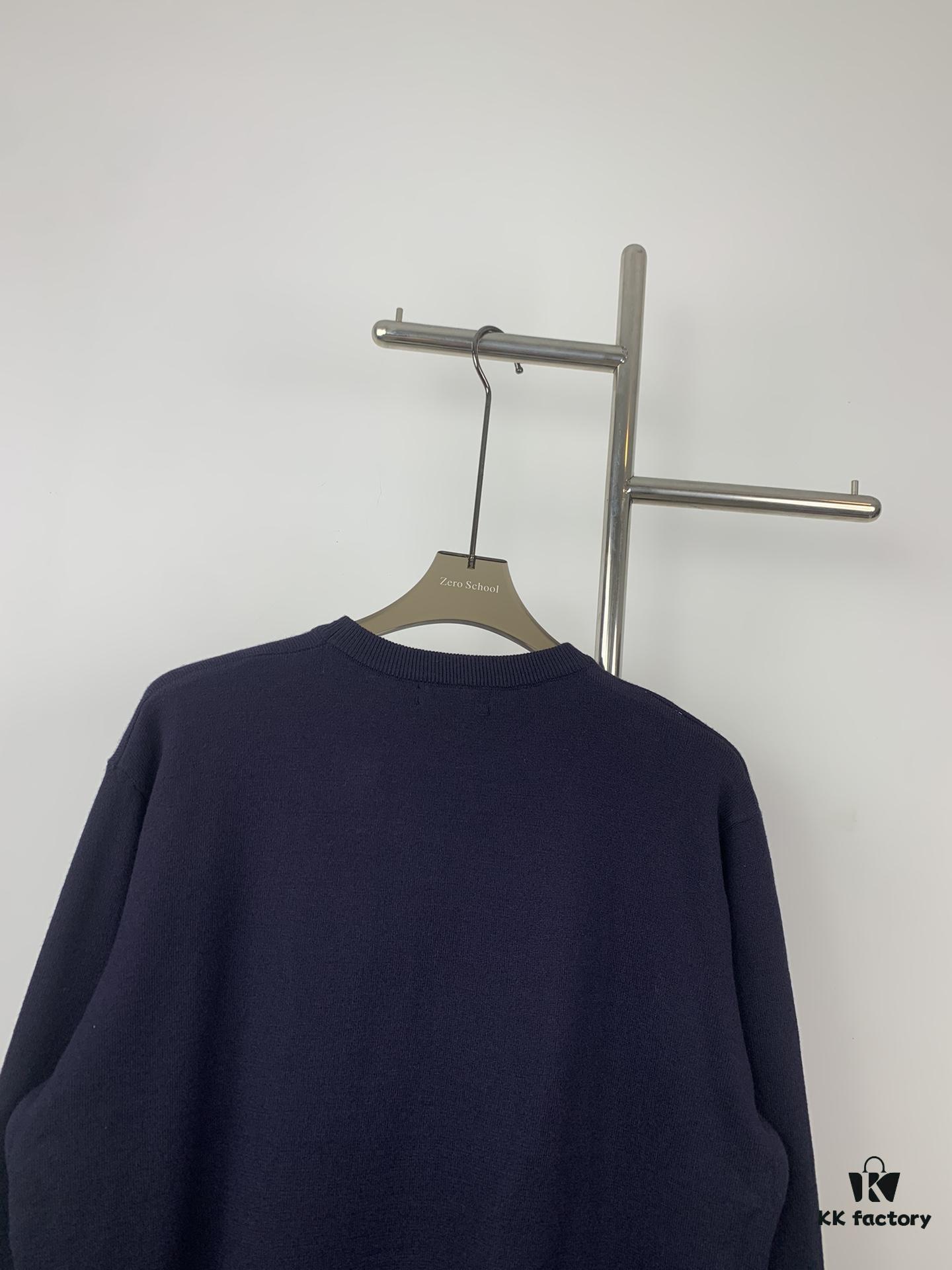 6930f8026e68136f4d9b427e New LV Navy Blue Heart Sweater with 15% Wool, Soft and Comfortable for Direct Wear, High-Quality Version, Warm and Premium Texture