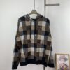 6930f8096e68136f4d9b4285 Louis Vuitton Chessboard Jacquard Knit Hooded Sweater