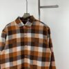6930f8206e68136f4d9b4295 Louis Vuitton 24FW Orange Checkered Jacquard Flannel Shirt