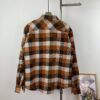 6930f8216e68136f4d9b4297 Louis Vuitton 24FW Orange Checkered Jacquard Flannel Shirt