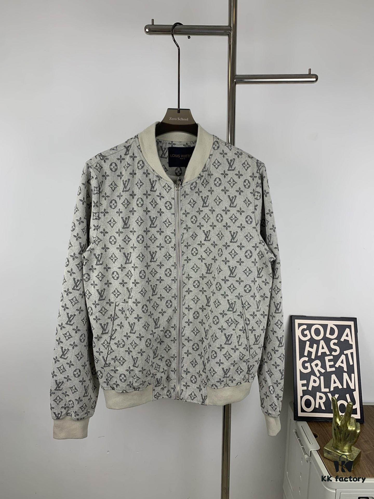 6930f8346e68136f4d9b42a9 New LV Monogram Jacquard Jacket Coat, LOUIS VUITTON Counter Synchronized Style, Premium High-Density Coated Denim Fabric with All-Over Print Technique
