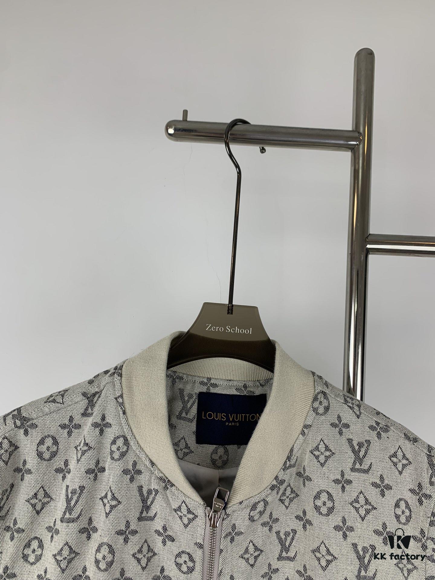 6930f8356e68136f4d9b42ad New LV Monogram Jacquard Jacket Coat, LOUIS VUITTON Counter Synchronized Style, Premium High-Density Coated Denim Fabric with All-Over Print Technique