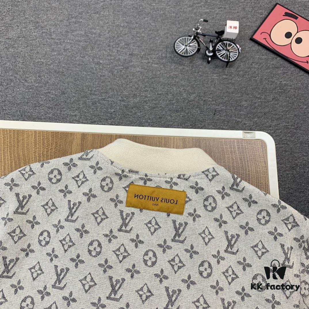 6930f83b6e68136f4d9b42b1 New LV Monogram Jacquard Jacket Coat, LOUIS VUITTON Counter Synchronized Style, Premium High-Density Coated Denim Fabric with All-Over Print Technique