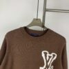 6930f83c6e68136f4d9b42b3 New LV Louis Vuitton White Knitted Logo Beige and Coffee Color Crew Neck Sweater Unisex