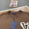 6930f8426e68136f4d9b42b9 New LV Louis Vuitton White Knitted Logo Beige and Coffee Color Crew Neck Sweater Unisex