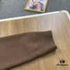 6930f8426e68136f4d9b42ba New LV Louis Vuitton White Knitted Logo Beige and Coffee Color Crew Neck Sweater Unisex