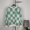 New Louis Vuitton Plaid Green Unisex Sweater from Pharrell Williams Collection