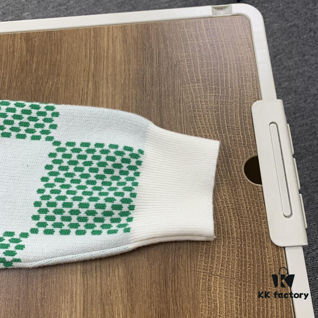 New Louis Vuitton Plaid Green Unisex Sweater from Pharrell Williams Collection