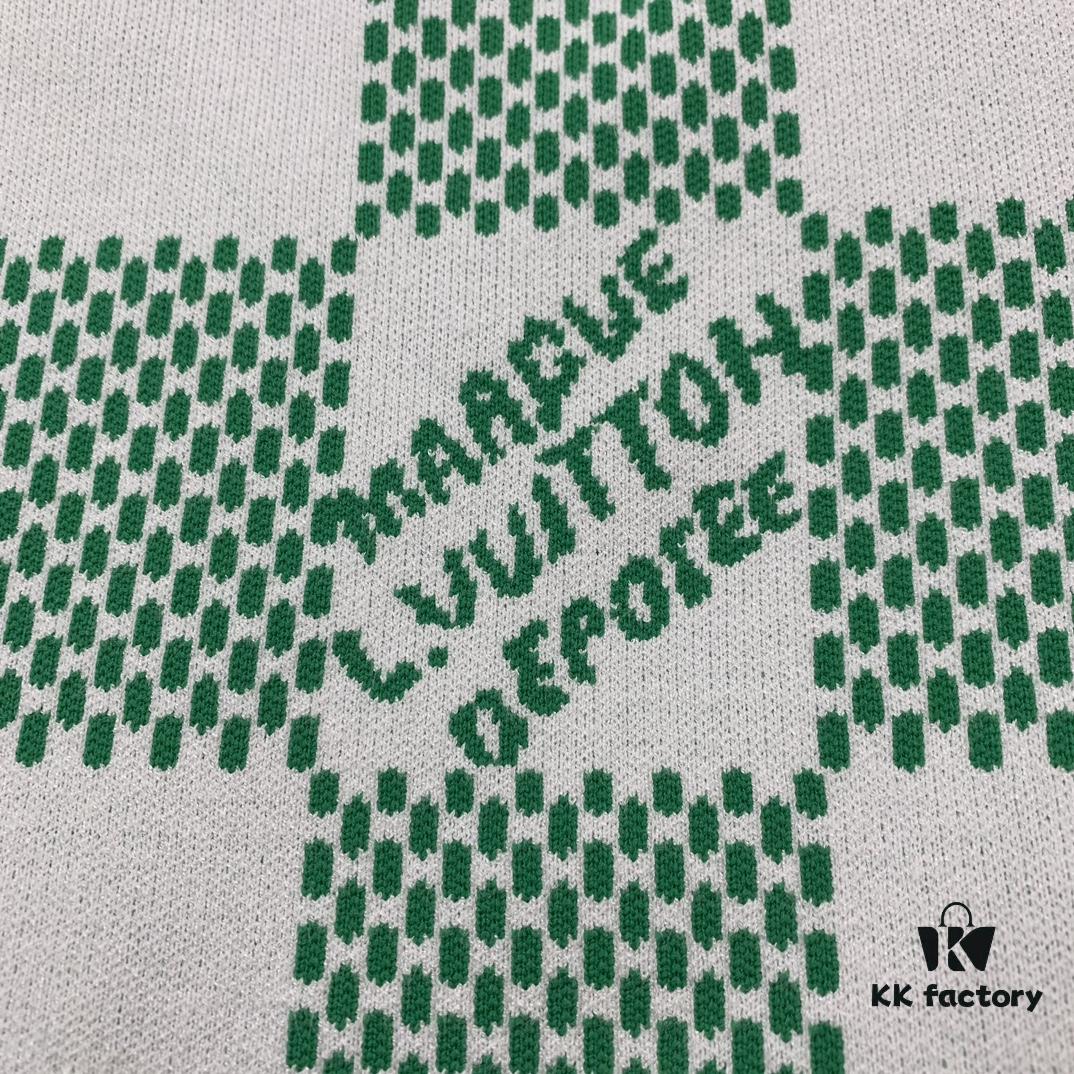 New Louis Vuitton Plaid Green Unisex Sweater from Pharrell Williams Collection