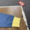 New LV Jacquard Letter Round-Neck Sweater 23FW Official Website Release LOUIS VUITTON Louis Vuitton 2023 Spring Blue and Green Patchwork Logo Round-Neck Letter Jacquard Sweater Knitwear