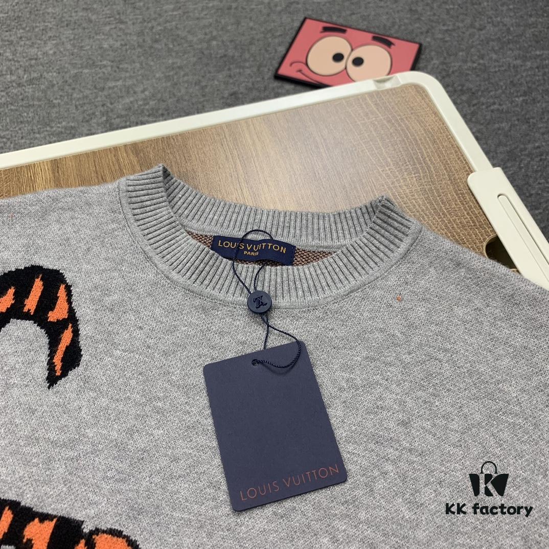 6930f86e6e68136f4d9b42eb New LV Louis Vuitton Tiger Logo Sweater 2022 Limited Edition for Year of the Tiger, Double-Sided Wool Knit with Tiger Motif