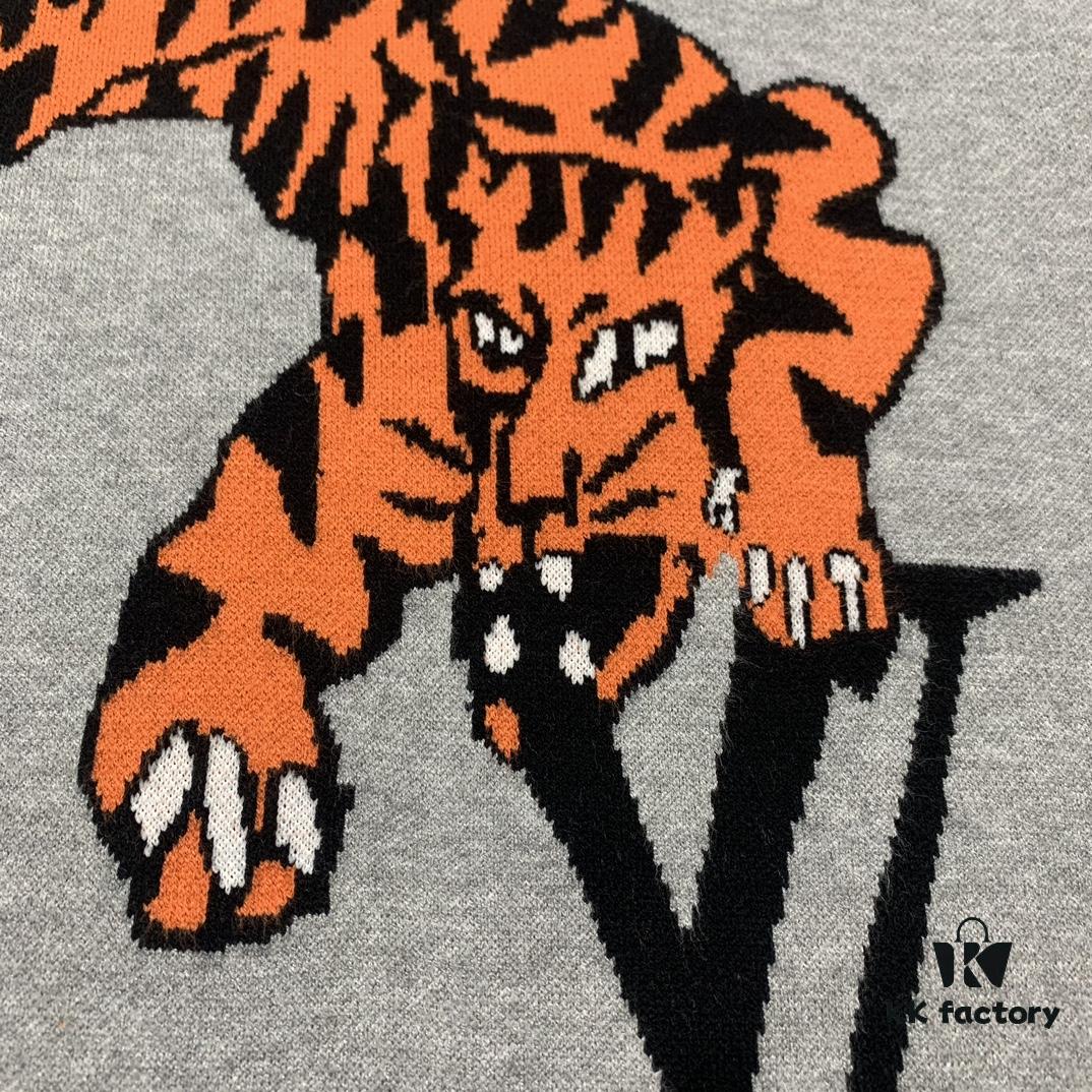 6930f8716e68136f4d9b42ef New LV Louis Vuitton Tiger Logo Sweater 2022 Limited Edition for Year of the Tiger, Double-Sided Wool Knit with Tiger Motif