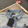 6930f8786e68136f4d9b42f5 New LV Louis Vuitton 1V 24FW Tyler Collaboration Monogram Colorful Embroidered Denim Jacket Unisex