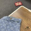 6930f87d6e68136f4d9b42fb New LV Louis Vuitton 1V 24FW Tyler Collaboration Monogram Colorful Embroidered Denim Jacket Unisex