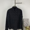 6930f8806e68136f4d9b42fe New Louis Vuitton 24SS Flocked Letter All-Over Mosaic Check Jacquard Shirt Jacket Unisex