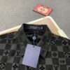 6930f8846e68136f4d9b4302 New Louis Vuitton 24SS Flocked Letter All-Over Mosaic Check Jacquard Shirt Jacket Unisex