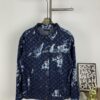 6930f8886e68136f4d9b4308 New Louis Vuitton x Yayoi Kusama Letter Combination Floral Print Bleached Seagrass Logo All-Over Denim Jacket and Pants Set