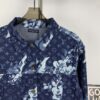 6930f88b6e68136f4d9b430b New Louis Vuitton x Yayoi Kusama Letter Combination Floral Print Bleached Seagrass Logo All-Over Denim Jacket and Pants Set