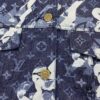 6930f88d6e68136f4d9b430e New Louis Vuitton x Yayoi Kusama Letter Combination Floral Print Bleached Seagrass Logo All-Over Denim Jacket and Pants Set