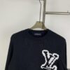 6930f8986e68136f4d9b431c New LV Louis Vuitton White Knitted Logo Crewneck Sweater Unisex