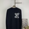 6930f89a6e68136f4d9b431d New LV Louis Vuitton White Knitted Logo Crewneck Sweater Unisex