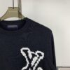 6930f89a6e68136f4d9b431e New LV Louis Vuitton White Knitted Logo Crewneck Sweater Unisex