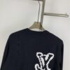 6930f89b6e68136f4d9b431f New LV Louis Vuitton White Knitted Logo Crewneck Sweater Unisex