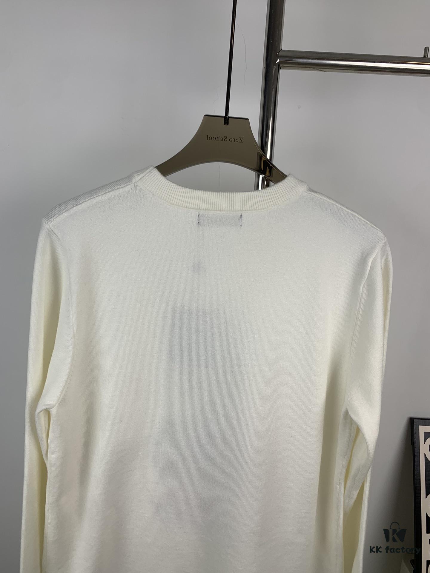 6930f8a56e68136f4d9b432b Louis Vuitton LV 2024 Spring New Duck Letter Knitted Long-Sleeve Sweater Unisex