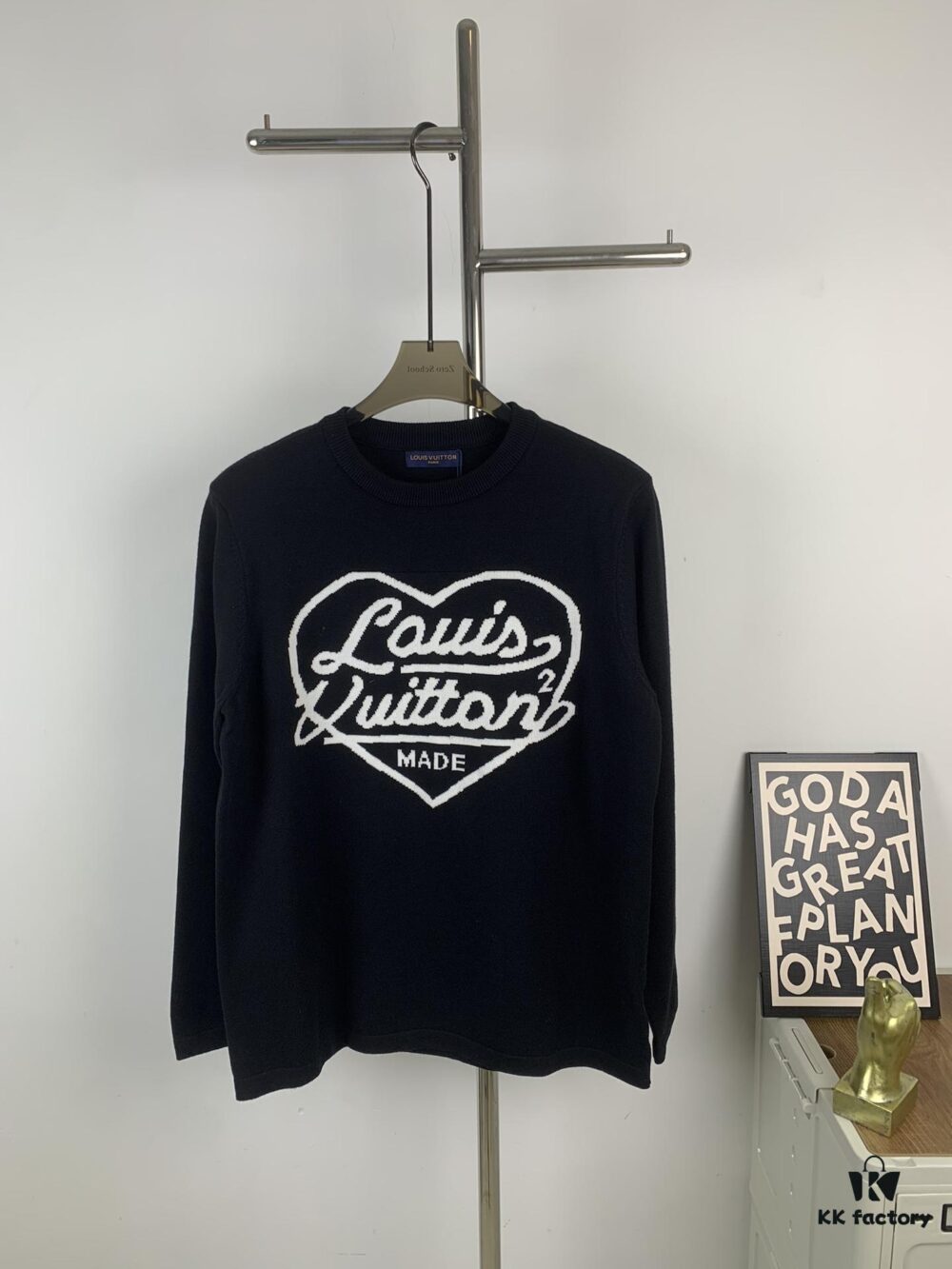 6930f8a96e68136f4d9b4332 New LV Navy Blue Love Sweater with 15% Wool, Soft and Comfortable for Direct Wear! Premium High-End Version! Excellent Warmth and Quality!