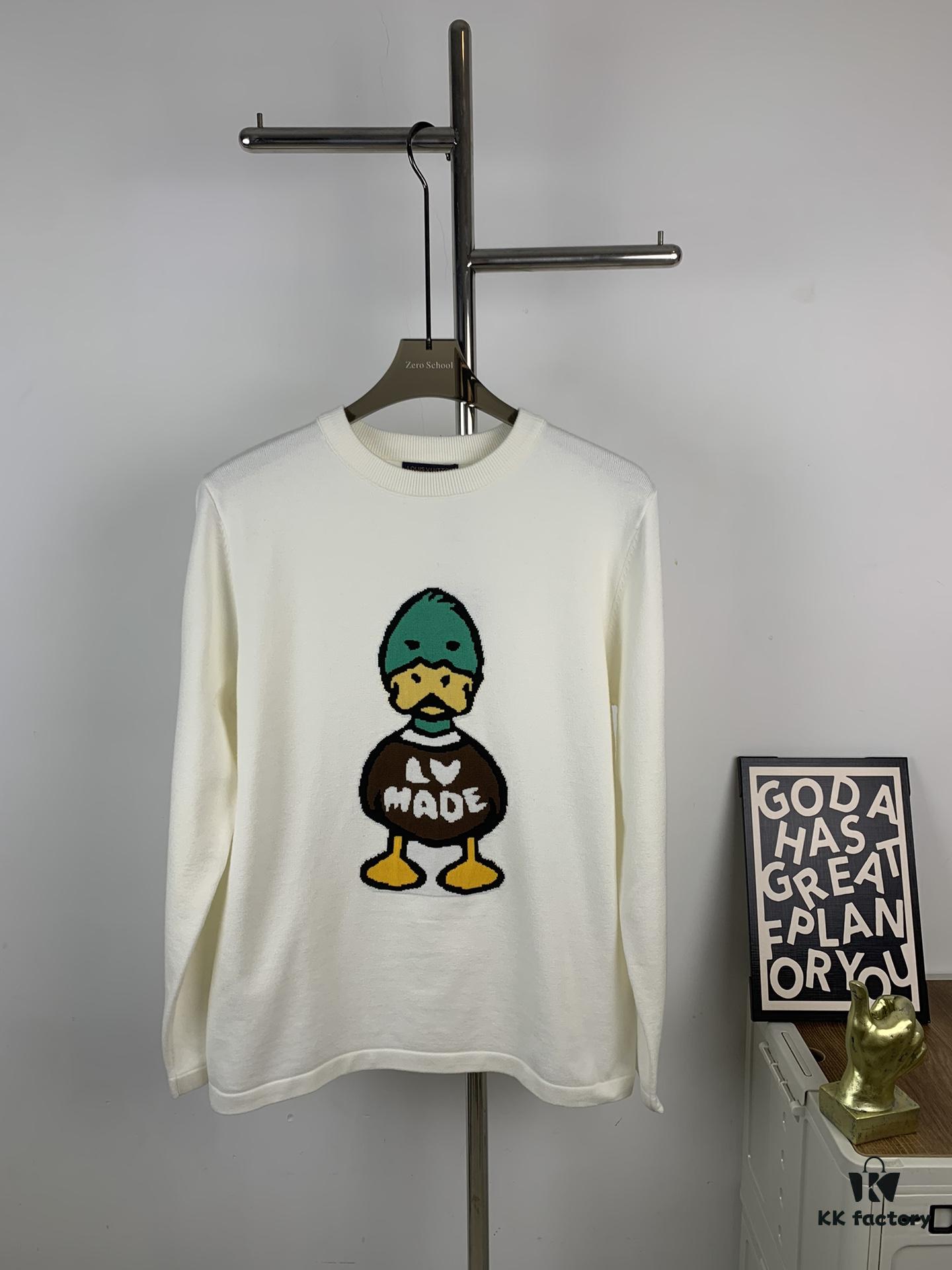 6930f8aa6e68136f4d9b4333 Louis Vuitton LV 2024 Spring New Duck Letter Knitted Long-Sleeve Sweater Unisex
