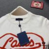 New LV Navy Blue Love Sweater with 15% Wool, Soft and Comfortable for Direct Wear! Premium High-End Version! Excellent Warmth and Quality!