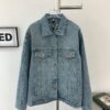 6930f8c46e68136f4d9b435c New Louis Vuitton LV FW Starry Sky Rhinestone Embroidered Distressed Denim Jacket for Men and Women